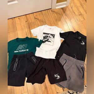 Mixed Kids Athletic Bubdle - Nike & New Balance Tees with Shorts